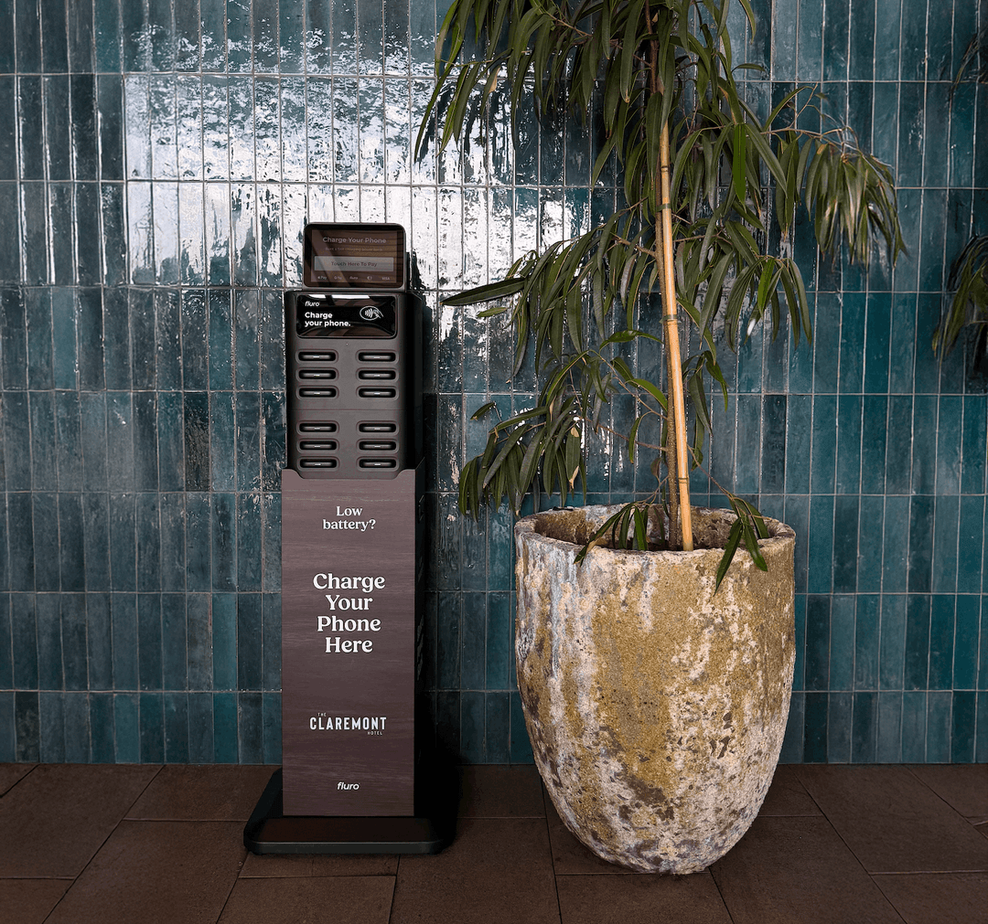Fluro Pro freestanding station at The Claremont Hotel