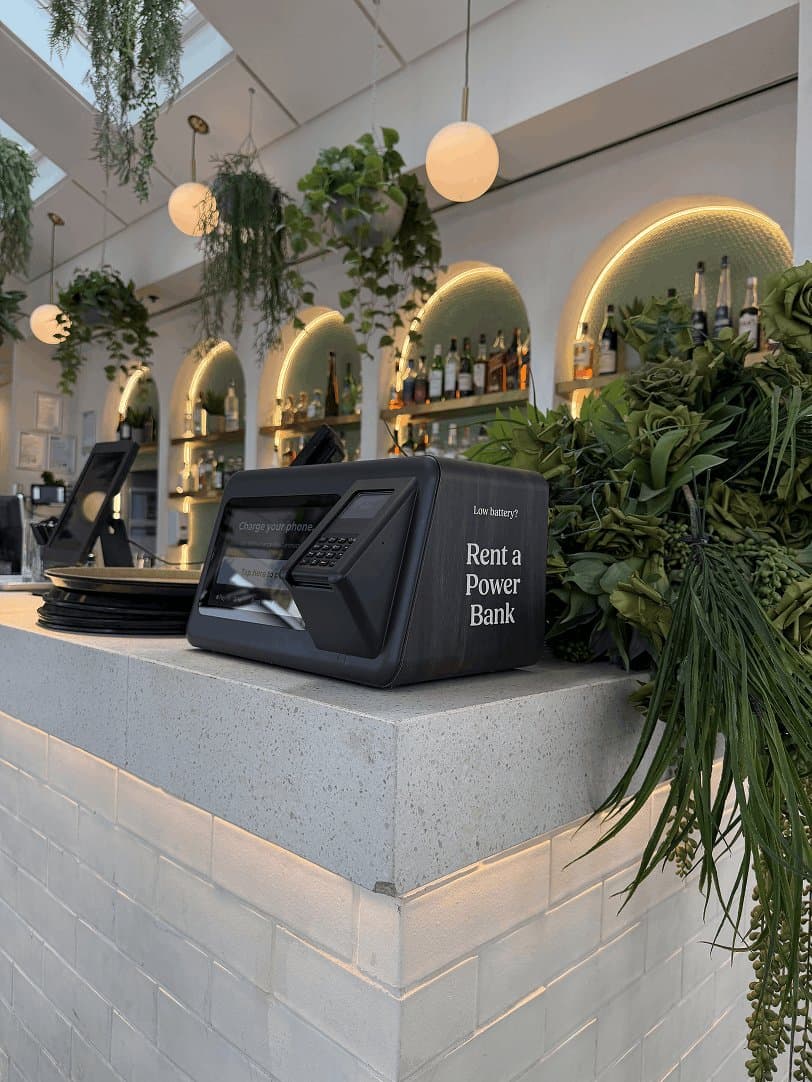 Fluro station on a venue bar